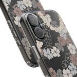 Puakenikeni En Face Flower Leis (Brown and Gray Neutrals) CLEAR Case