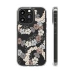Puakenikeni En Face Flower Leis (Brown and Gray Neutrals) CLEAR Case