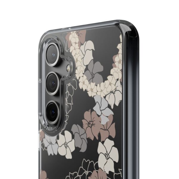 Puakenikeni En Face Flower Leis (Brown and Gray Neutrals) CLEAR Case